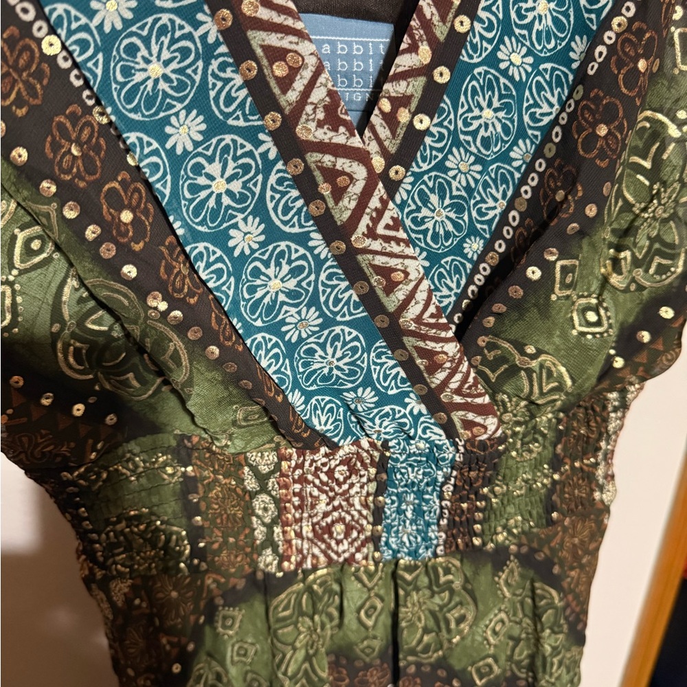 Rabbit Rabbit Rabbit Earthy Tones Maxi Dress - Picture 2 of 4